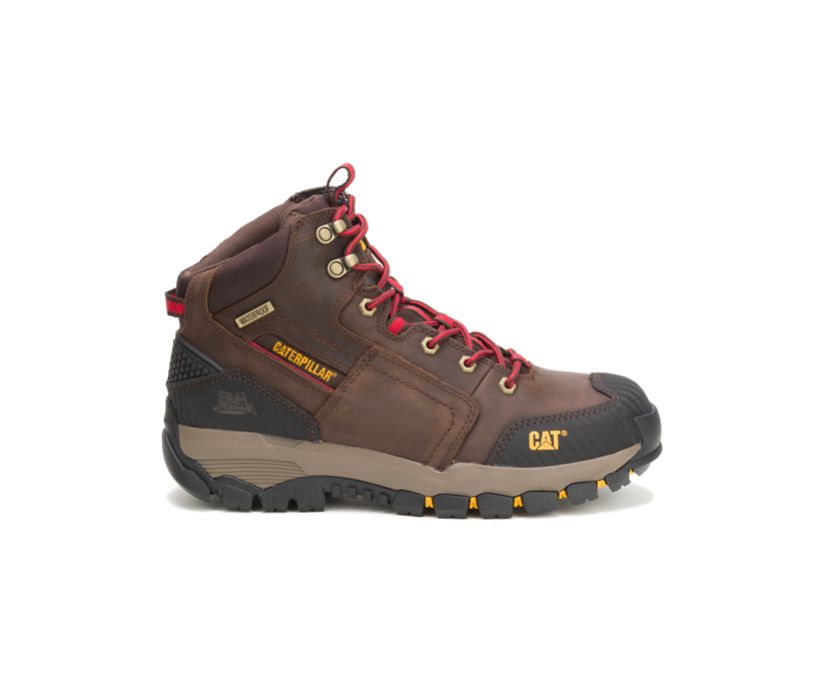 Caterpillar Navigator Waterproof - Sicherheitsstiefel Herren DunkelBraun - Schweiz YWEF-25713